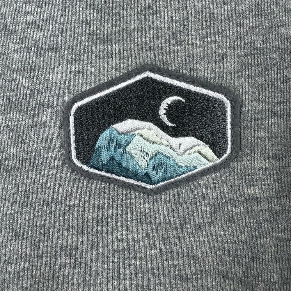 Zyia Active Gray Mountain Patch Crew Neck Sweatsh… - image 6